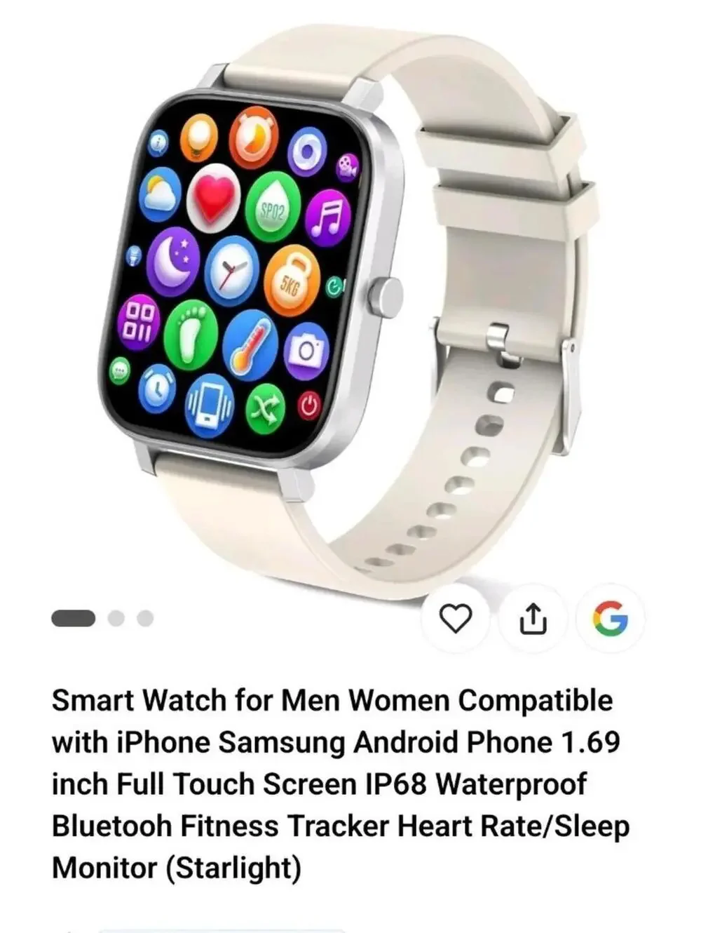 🔥Smart Watch for Men Women Compatible with iPhone Samsung Android Phone 🔥